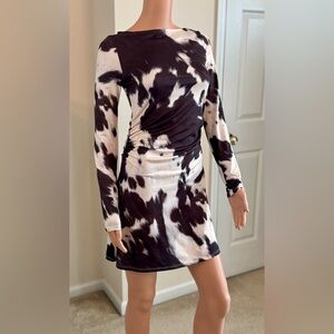 ASOS Design From Nordstrom Long Sleeve Animal Print Bodycon Dress Small MSRP $54